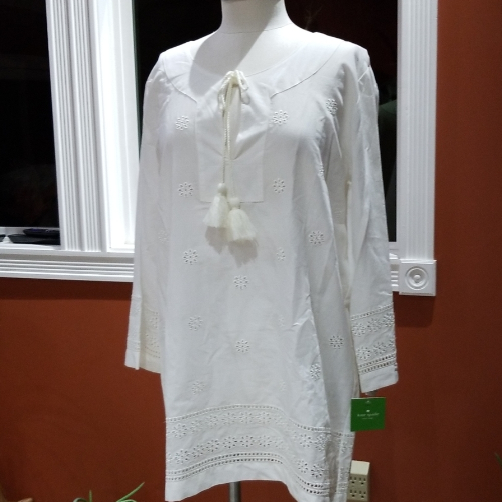Kate Spade off white ilet shirt NWT